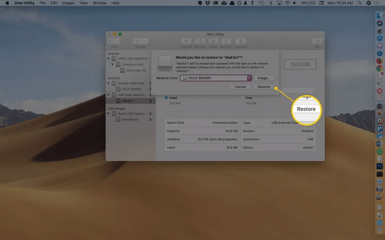 Start cloning Mac OS drive