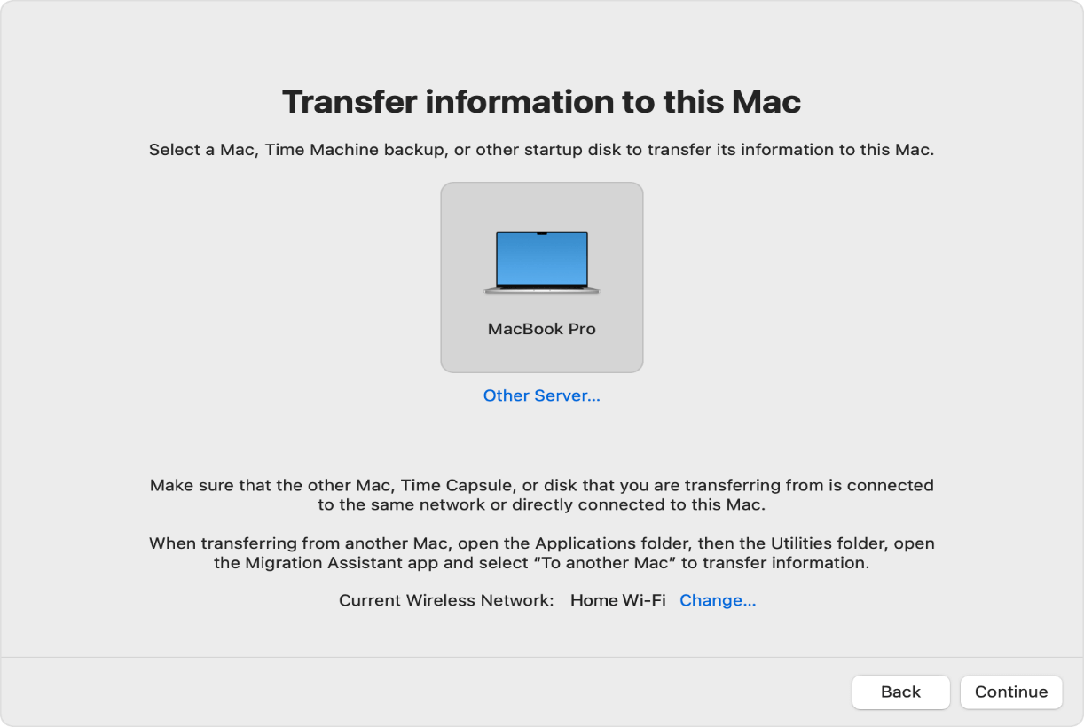 Select transfer method
