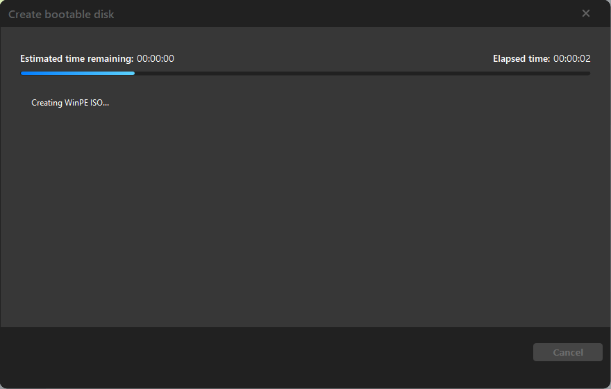 creating Tatasoft Disk Clone WinPE to clone hdd with bad sectors