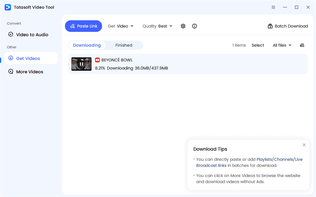 Start to download Instagram Reels