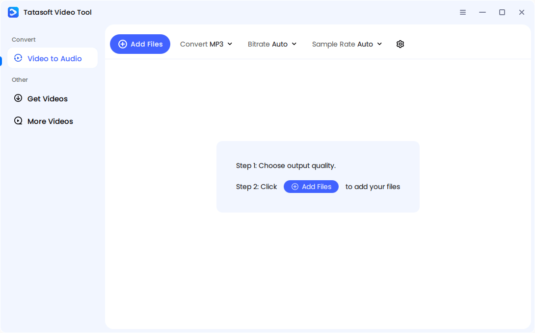 Convert local video to audio