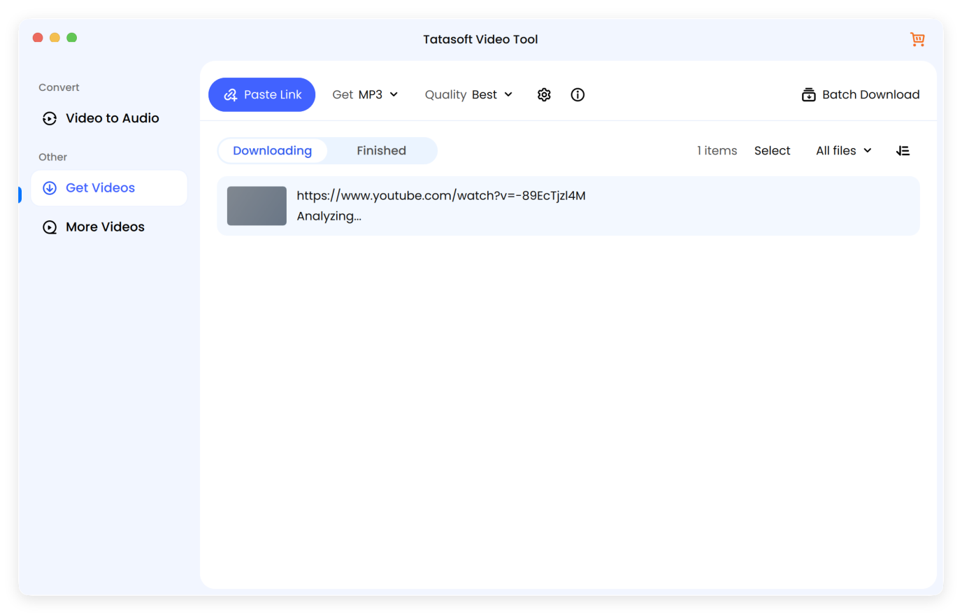 Paste the link of YouTube music