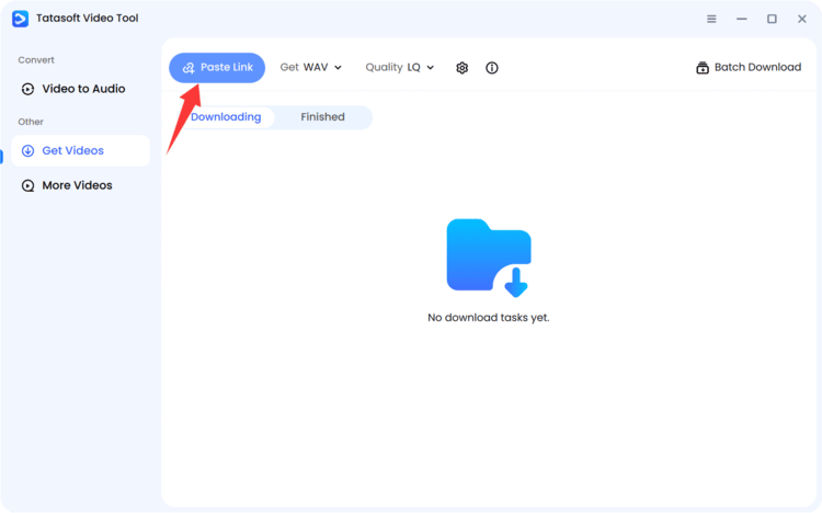 Paste the URL of YouTube video