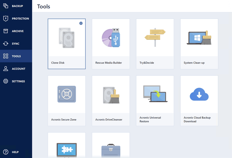 HDDをコピーするAcronis True Image