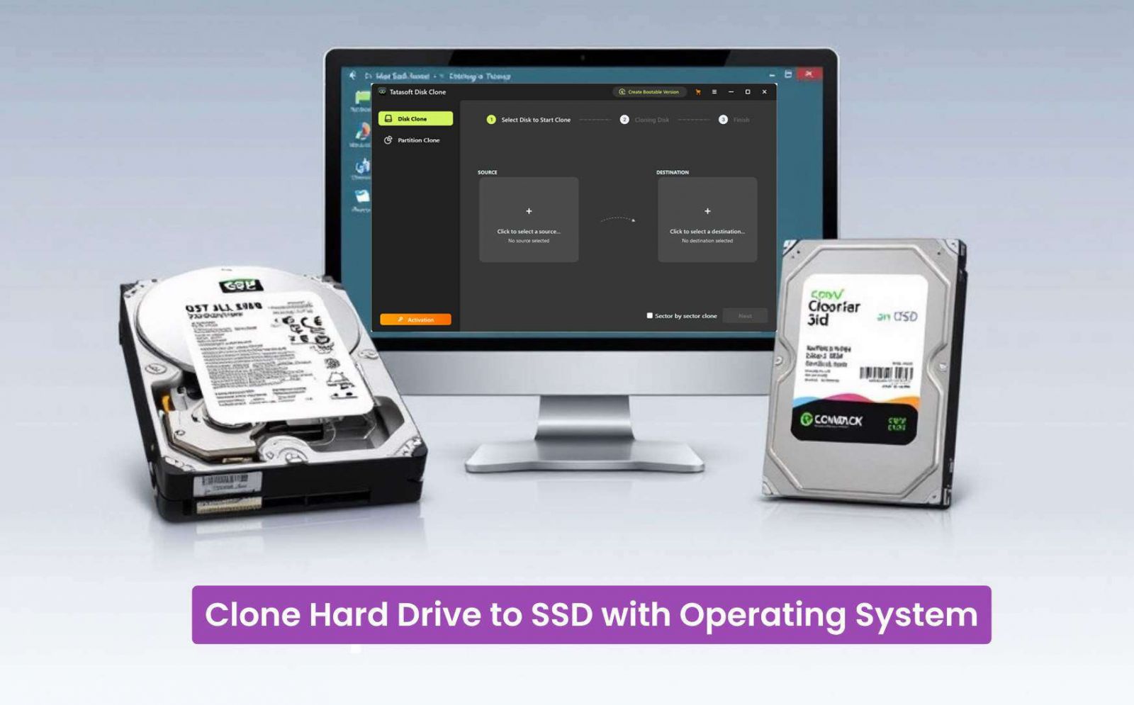 Clone Hard Drive to SSD with Operating System