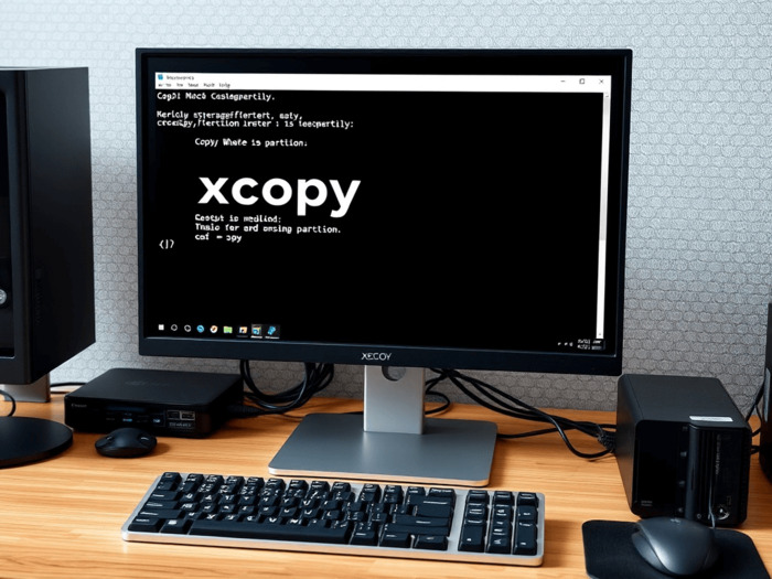 Partition copy to another drive using CMD