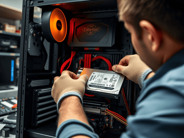 how to install new hard disk