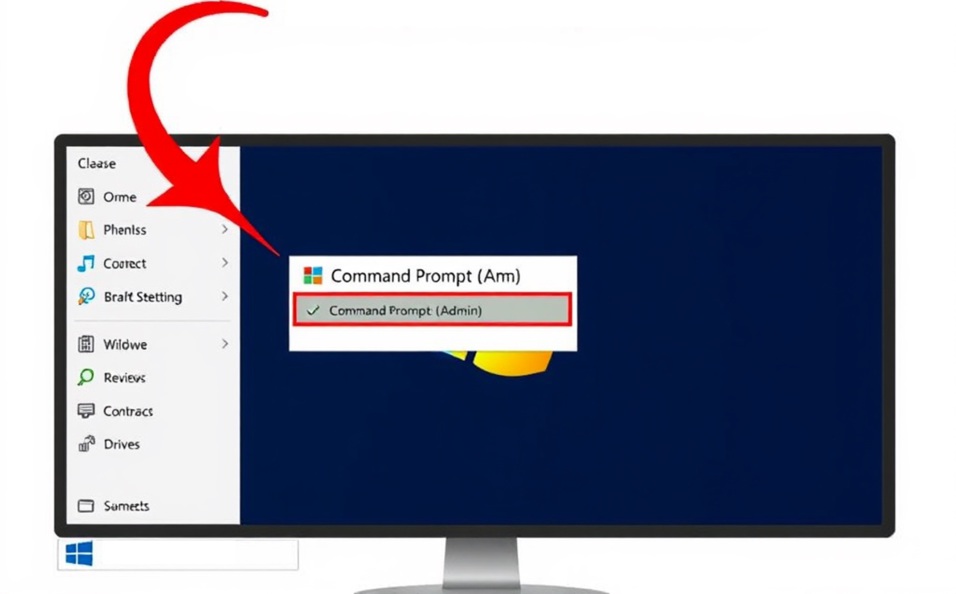Open Windows Command Prompt to clone hard drive