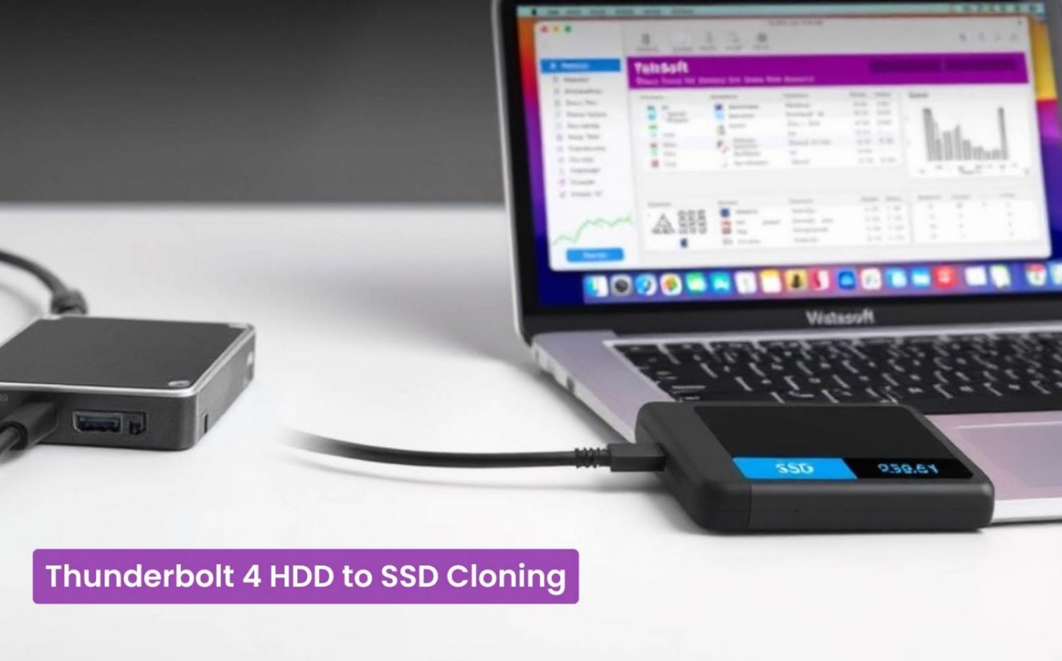 Thunderbolt 4 HDD to SSD cloning